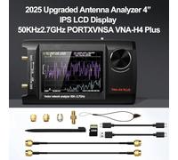 Upgraded NanoVNA-Vector Antenna Analyzer - 50 kHz-2.7 GHz Bandwidth, IPS 4" Display, SD Card Data Export, Ergonomic Knob, 5000 mAh Built-in Battery, RF Test & Tuning (with Memory Card)