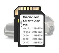 Upgraded Navigation SD Card Map Compatible with 2025-2026 3/CX-30, 2025-2026 CX-50, 2025-2026 CX-70, 2024-2026 MX-5 KR9D 66 EZ1, Latest Version Navigation GPS SD Card USA/CAN/MX Map KR9D66EZ1