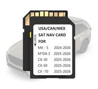 Upgraded Navigation SD Card Map Compatible with 2025-2026 3/CX-30, 2025-2026 CX-50 / CX-70, 2024-2026 MX-5 KR9D 66 EZ1B, Latest Version Navigation GPS SD Card USA/CAN/MX Map KR9D66EZ1B