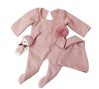 Upgraded Newborn Photography Outfit Baby Photoshoot Props Infant Photo Prop Outfilts New Born Boy Girl Hat Clothes Set