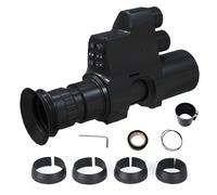 Upgraded NV4A Night Vision Monocular Telescope with 300MP, 16mm Lens, 1-4x, 32GB Storage, 3400mAh Battery, Infrared Illuminator, Hunting & Use