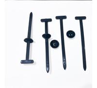 Upgraded Nylon Universal Cable Tie Buckles for Car, Heavy Duty T Rivet Zip Ties, Double-Side Self-Locking Automotive Zipper Clips for Fender Trunk Bumper Repair, Home, Garage(30Pcs)