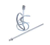 Upgraded Paint Whisk S Type Thread for Head Mixer Stirrer Plaster Coating Cement Putty Stirring Mechanical Rod Durable Fiberglass Wire Running Kit