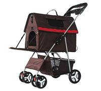 Upgraded Pet Strollers for Small Medium Dogs Pet Stroller for Cats Dogs Separable Dog Cat Pram Stroller Buggy Pushchairs Lightweight Folding Carrage 4 Wheel (Grey a) (B)