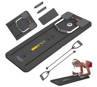 Upgraded Pilates Reformer Set for Home Multifunctional Foldable Abdominal Board Automatic Rebound Ab Roller Wheel Training Board Full Body Workout Equipment，Pilates Equipment with Timer