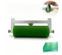 Upgraded Printmaking Roller, Brayer for Ink Stamping & Crafting Tools, 4 Sizes of Rubber Hand Rollers with Wood Handle, Great for Decoupage, Block Prints or Screen-Printing Kit