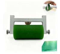Upgraded Printmaking Roller, Brayer for Ink Stamping & Crafting Tools, 4 Sizes of Rubber Hand Rollers with Wood Handle, Great for Decoupage, Block Prints or Screen-Printing Kit
