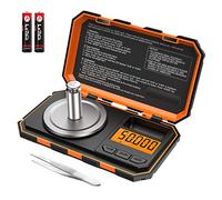 (Upgraded) Professional Digital Milligram Scale, 50g Max High Precision Pocket Sized Jewelry Scale, Electronic Smart Scale with 50g Calibration Weight (Battery/Tweezers Included)