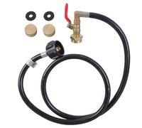 Upgraded Propanes Refills Adapter 4ft Stainless Steel Braided Hose for 1lb to 20lb Tanks Conversion Connector Propanes Hose