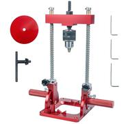 Upgraded Protable Drill Guide for Straight Holes Heavy Duty，Adjustable 0 to 60° Multi-Angle Drill Press Guide Adapter for Hand Drill,with 1/2" Chuck,Key, Precision Drilling Jig for Wood Working