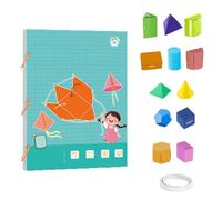 Upgraded Pull-String 3D Geometry Learning Book, a geometry game that cultivates spatial and mathematical thinking, includes 3D models and volume and area exploration.