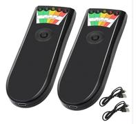 Upgraded Rechargeable EMF Meter with 5 Level LED EMF Meter Portable Handheld Magnetic Field Detector for Ghost Hunting and Inspections in Home, Electromagnetic Paranormal Equipment Tester (2 Pack)