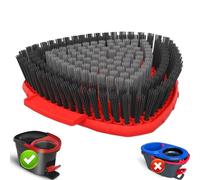 Upgraded Replace Scrub Mop Brush Compatible with O Cedar 1 Tank, Great for Kitchen, Deck, Bathroom and Shower Floor Scrubber (Large (Black 1 Pack))