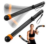 Upgraded Ropeless Battle Rope with Adjustable Weight, Portable Quiet Cordless Battle Ropes for Home Gym Fitness Equipment for HIIT, Cardio, Full Body Toning for Arms, Shoulders, Core, 2PCS (Black)