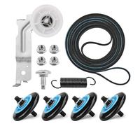 Upgraded Samsung Dryer Parts Dryer Repair Kit for DC97-16782A Samsung Dryer Roller Replacement Kit, DC93-00634A Dryer Idler Pulley, 6602-001655/5ph2337 Dryer Belt, Replacement for DV40J3000EW/A2 Parts