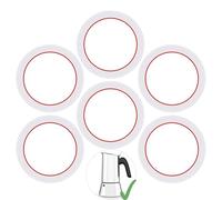 [Upgraded] Sealing Gasket for Bialetti New Venus Induction 10 Cups (15.5Oz 460ML) Stovetop Espresso Maker-6 PCS Replacement Food Grade Silicone Seal Ring for Stainless Steel Stovetop Coffee Maker Pot