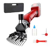 Upgraded Sheep Shears 550W, Professional Electric Sheep Clippers, 6 Speed Heavy Duty Livestock Hair Clipper with Stainless Steel Blade for Sheep Alpacas Thick Coat Farm Animals Grooming, No Battery