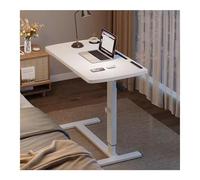 Upgraded Side Table - Adjustable Folding Laptop Desk, Versatile End Table for Sofa & Bed, Space-Saving Sto Solut for Living Room & Office, Modern White h