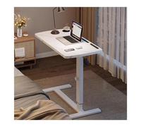 Upgraded Side Table with Adjustable Height, Foldable Laptop Desk, Versatile Marble h End Table with Sto, Ideal for Living Room & Home Office Use.