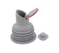 Upgraded Silicone Drain Seal Ring 7-Layer Protection Waterproof Pipe Connector, For Sinks Washbasins Washing Machines 35-75mm Adjustable Grey(2# 60-65mm)