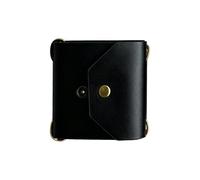 Upgraded Slim Leather Cash Wrap Wallet with 3 Adjustable Snaps, Quick Access Money Organizer, Compact Bill Holder with Elastic Bands for Daily Carry