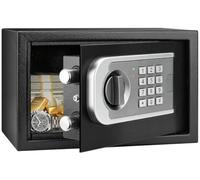 [UPGRADED] Small Safes for Home Dorm, 0.30 Cuft Mini Safe Box | with Fireproof Waterproof Bag, Digital Money Safe with Programmable Keypad Spare Keys, Security Cash Box for Money Valuables