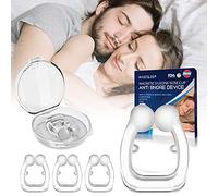 Upgraded Snoring Solution, 4 PCS Silicone Magnetic Anti Snore Clips, Stop Snoring Nose Device Snore Stopper, Effective Snoring Solution Nasal Dilator Professional Sleep Aid Anti Snoring Device