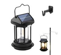Upgraded Solar Lantern for Outside, Smart Hanging Solar Lights with Auto On/Off & IPX4 Waterproof, Camping Light for Garden Patio Porch Decor
