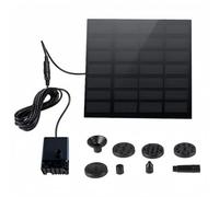 Upgraded Solar Water Pump with 6 Nozzles, Separate Solar Panel, Pond Pump for Bird Bath, Fish, Small Pond, Garden Decoration