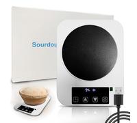 Upgraded sourdough Starter Warmer, 12-Hour Timer with USB Plug, Precise 1°F Thermostat Control (70-100°F) Warming Mat, Game Changer for Home Kitchen (White)