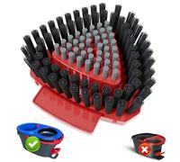 Upgraded Spin Mop Replace Scrub Brush Only Compatible with Vileda Rinseclean/H2PrO System, More Layers of Bristles Great for Kitchen, Deck, Bathroom (Small,NOT for vileda others system)