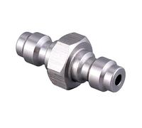Upgraded Stainless Steel Both End Male Quick Disconnect Adaptor Double Male Fill Nipple for Diving Bottle 8mm Thread
