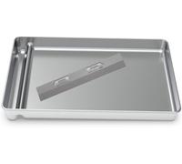 Upgraded Stainless Steel Reusable Litter Tray Compatible with PetSafe Scoop-Free Self-Cleaning Cat Litter Boxes - Deeper Waste Section & Enhanced Odor Control
