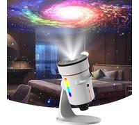Upgraded Star Galaxy Projector - Planetarium Telescope Style, 360° Rotating Nebula, Sharper Wider Projection & 7 Colors Night Light with Timer for Bedroom/Living Room Ceiling, Kids Gift Décor, White