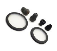 Upgraded Stethoscope Replacement Parts Silicone Earplugs and Suspension Diaphragm for Clear Sound Transmission Diaphragm Frequency Conversion Membrane