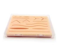 Upgraded Suture Pad has 3 Layers of Silicone and 14 Wounds，Embedded Rip-Resistant Mesh， Hard to Tear or Break。Gifts for Medical Students，Suture Pads Perfect Suture Kit，Suture Practice Pad