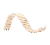 Upgraded Syrian Hamster Long Wood Bridges Dwarf Hamster Bendable Ladder Hamsters Cage Climbing Bird Ladders For Parrots Bird Ladder Toy Bendable For Mice