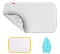 Upgraded Thick Ironing Mat,Travel Ironing Blanket Ironing Pad,Portable Double-Side Using,Heat Resistant Pad Cover for Washer,Dryer,Table Top,Countertop,Ironing Board for Small Space (53*32 inch)