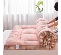 Upgraded Thick Japanese Futon Mattress - Portable Foldable Sleeping Mat Versatile Sofa Bed Pad for Full/Twin Ideal for Home Travel Camping & Guest Use