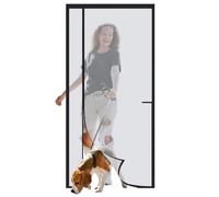 Upgraded Thicker Fiberglass Magnetic Screen Door, Self-Sealing Mesh Door Closure, Double Door Screen Curtain for Sliding Door, Double Opening Door Net Screen (Fit Doors to 34x82 Inches)