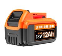 Upgraded to 12000mAh Lith-ion 18V DCB200 Replacement for Dewalt Battery Compatible with Dewalt 18 Volt Battery DCB184 DCB210 DCB2108 DCB208 DCB206 DCB205 DCB204 DCB203 (1PC)