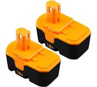 [Upgraded to 3.6Ah] 2 Pack P100 Replacement for Ryobi 18V Battery Compatible with Ryobi 18V Battery Power Tools for P101 ABP1803 BPP1820 1322401 1400672