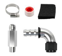 Upgraded Top Heater Hose Connector 10AN Push Lock Fitting Compatible with Dodge Ram 2500 3500 4500 5500 2007.5-2024 6.7L Cummins Replaces # 52014739AG 55056711AC 55056966AA 68005253AA
