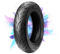 Upgraded Tyre 80/80-12 Tire for Scooter | 80 80 12 Tubeless Semi Hot Melt Tires Front or Rear Wheel | Fits on 12 Inch Rim | Provides Reliable Traction