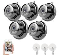 Upgraded Ultra-Invisible No-Plug Camera, Invisible Mini Spy Camera Wireless, Mini Hidden Camera Wireless, HD 1080p, For Pet/Baby/Nanny (5PCS)