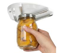 Upgraded Under Cabinet Jar Opener: Easy for Weak Hands & Seniors with Arthritis, One-Hand Jar & Can Opener - Dual Slot Design Opens Stubborn Jar & Bottle Lids - Stainless Steel Teeth - Kitchen Helper
