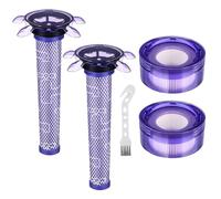 Upgraded V8 Vacuum Filter SV25 Filter Compatible with Dyson V8 New Version SV25/ for Dyson V7 New Model SV37 Cordless Vacuum, 2 Pre-Filters and 2 Post-Filters, Replaces Part # 965661-05