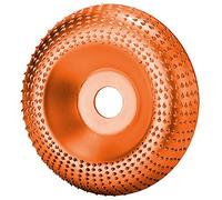 Upgraded Version Angle Grinder Wood Carving Disc, Wood Carving Tools, 100mm Wheel Carbide Sanding Carving Abrasive Disc Polishing Shaping Grinding Wheel Plate For Angle Grinder, 22mm (Orange)