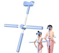 Upgraded Version Back Straightener Postures Corrector Stick, Yoga Cross Stick, Back Stretcher for Women, Portable Hump Equipment, Flexibility Enhance Rod For Bodybuilding Body Sculpting (Blue)