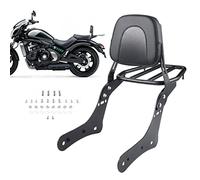 Upgraded version Detachable Sissy Bar Passenger Rear Backrest Pad +Luggage Rack Compatible With Kawasaki Vulcan 650 VN650 2015-2022